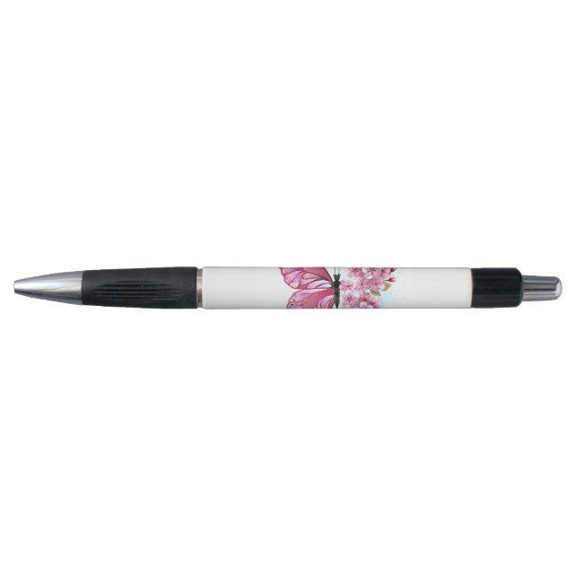 Flower Butterfly with Pink Sakura Pen (Front)