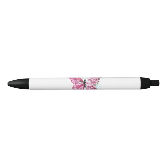 Flower Butterfly with Pink Sakura Pen (Front)