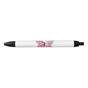 Flower Butterfly with Pink Sakura Pen