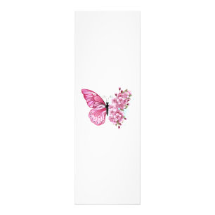 Flower Butterfly with Pink Sakura Photo Print