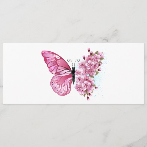 Flower Butterfly with Pink Sakura Program