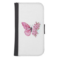 Flower Butterfly with Pink Sakura
