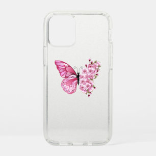 Flower Butterfly with Pink Sakura Speck iPhone 12 Mini Case