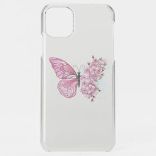 Flower Butterfly with Pink Sakura iPhone 11 Pro Max Case