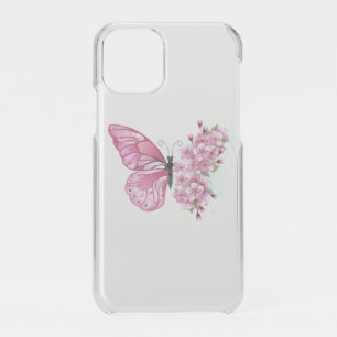 Flower Butterfly with Pink Sakura iPhone 11 Pro Case