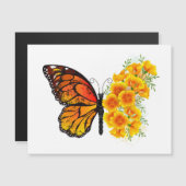 Flower Butterfly with Yellow California Poppy (Front/Back)