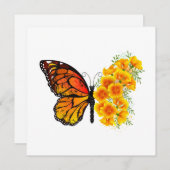 Flower Butterfly with Yellow California Poppy (Front/Back)