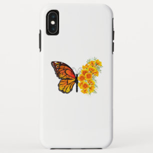 Flower Butterfly with Yellow California Poppy iPhone XS Max Case