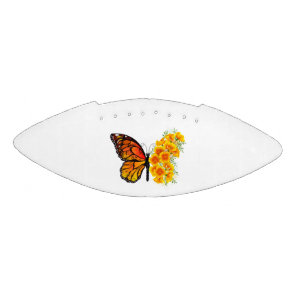 Flower Butterfly with Yellow California Poppy Football