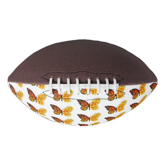 Flower Butterfly with Yellow California Poppy Football (Front)