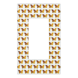 Flower Butterfly with Yellow California Poppy Light Switch Cover