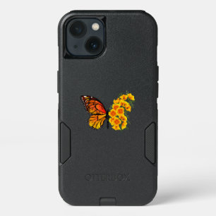 Flower Butterfly with Yellow California Poppy iPhone 13 Case