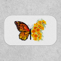 Flower Butterfly with Yellow California Poppy