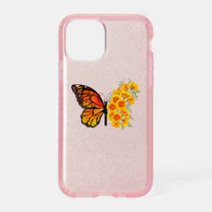 Flower Butterfly with Yellow California Poppy Speck iPhone 11 Pro Case