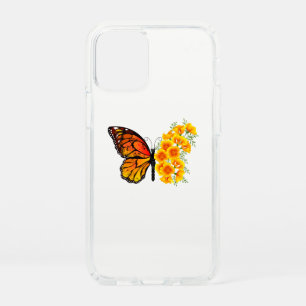 Flower Butterfly with Yellow California Poppy Speck iPhone 12 Mini Case
