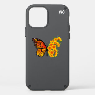 Flower Butterfly with Yellow California Poppy Speck iPhone 12 Pro Case