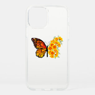 Flower Butterfly with Yellow California Poppy Speck iPhone 12 Pro Case