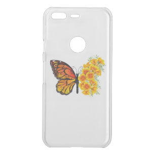 Flower Butterfly with Yellow California Poppy Uncommon Google Pixel Case