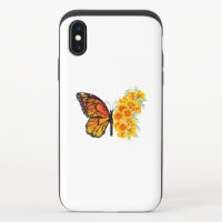 Flower Butterfly with Yellow California Poppy