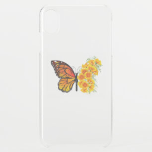 Flower Butterfly with Yellow California Poppy iPhone XS Max Case