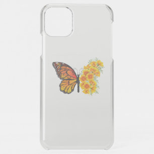 Flower Butterfly with Yellow California Poppy iPhone 11 Pro Max Case