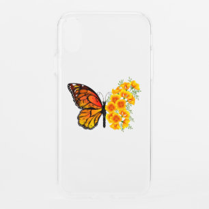 Flower Butterfly with Yellow California Poppy iPhone XR Case