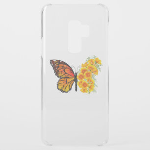 Flower Butterfly with Yellow California Poppy Uncommon Samsung Galaxy S9 Plus Case