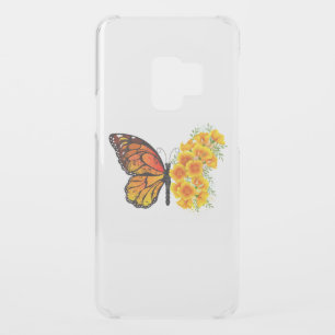 Flower Butterfly with Yellow California Poppy Uncommon Samsung Galaxy S9 Case