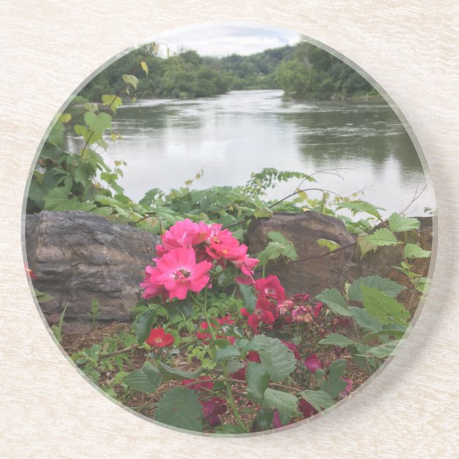 Flower by the river coaster (Front)
