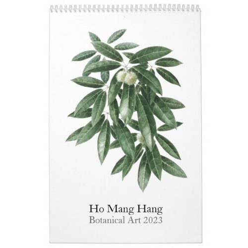 Flower calendar by Ho Mang Hang 2023