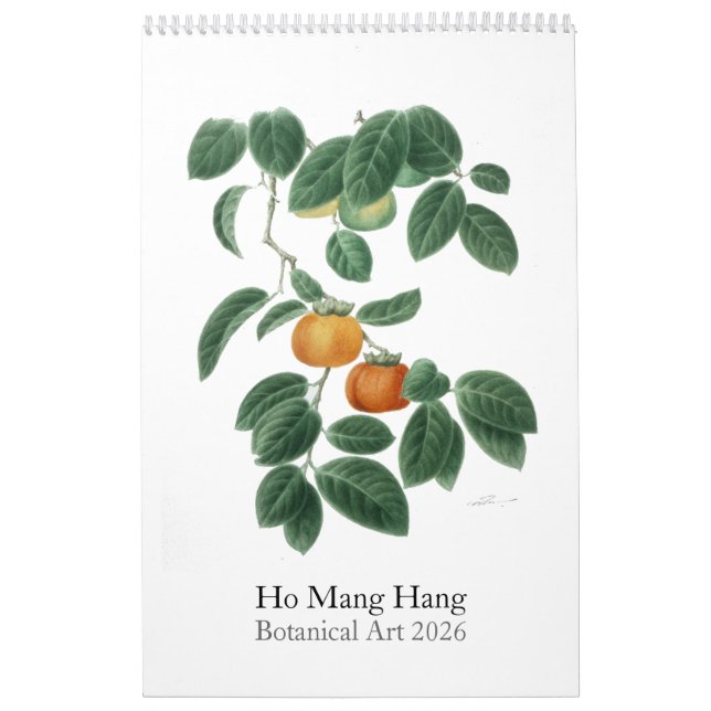Flower calendar by Ho Mang Hang 2026 (Cover)