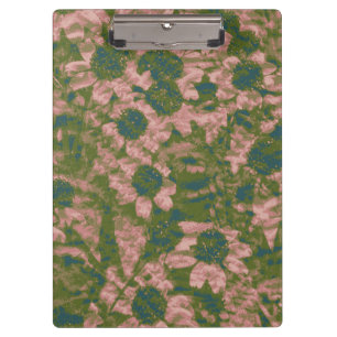 Flower camouflage pattern clipboard