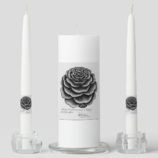 flower candle for home decor 3pcs