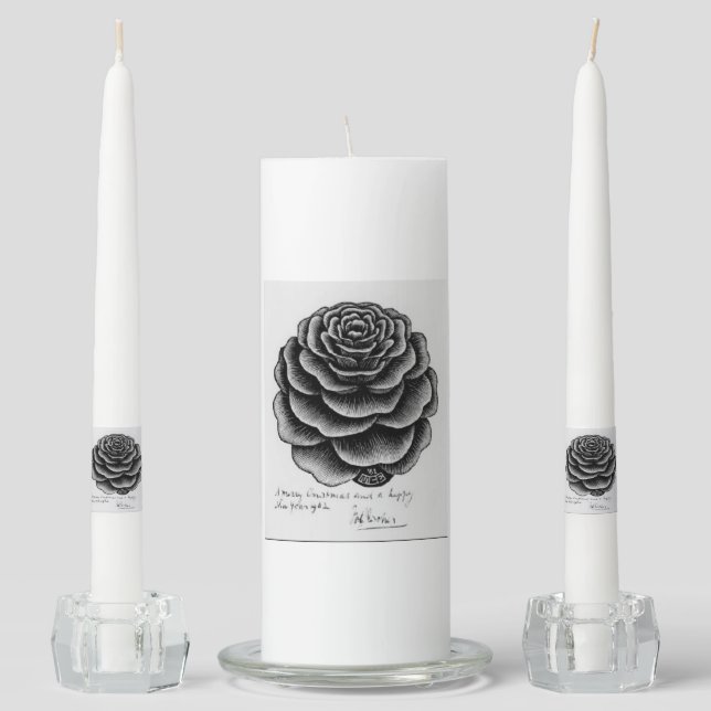 flower candle for home decor 3pcs (Front)