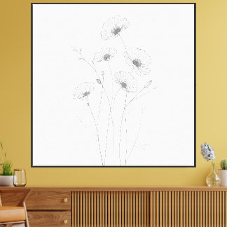 Flower Canvas Print – Elegant Floral Wall Art