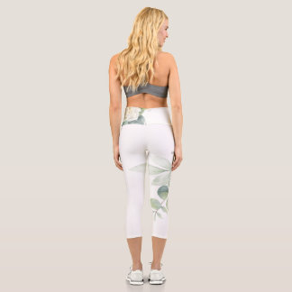 flower capri leggings