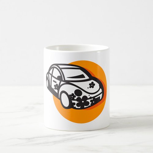 Flower Car Coffee Mug