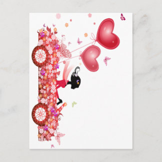 Flower Car Postcard