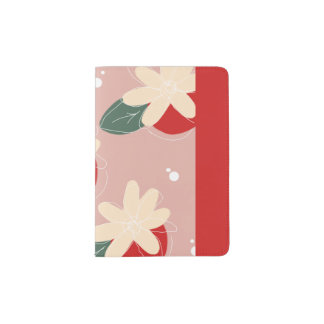 flower Card Wallet Passport Holder