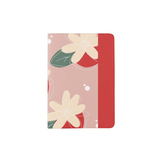 flower Card Wallet Passport Holder (Front)