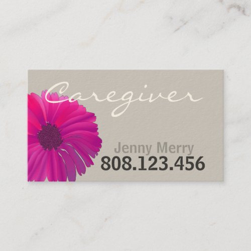 Flower Caregiver Business Card template