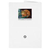 Flower Cat by Louis Wain Cards (Back)