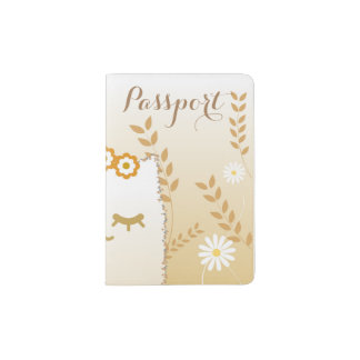 Flower Cat passport holder
