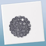 Flower Chalkboard Drawings Favor Tags<br><div class="desc">Delicate botanical flower drawings in white on a dark gray chalkboard background.
Blank space on one side for your own message.</div>