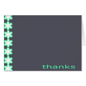 Flower Child Card (Grey, Aqua, White) (Front Horizontal)
