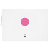 Flower Child Card (Grey, Aqua, White) (Back Horizontal)