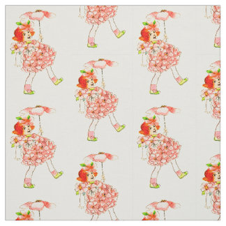 FLOWER CHILD FLORAL FAIRY PATTERN FABRIC