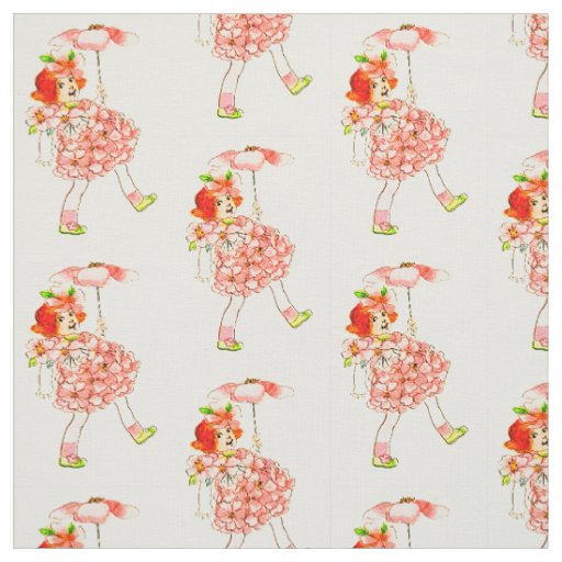 FLOWER CHILD FLORAL FAIRY PATTERN FABRIC