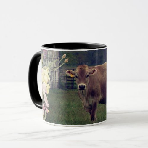Flower Child Jersey Cow Mug
