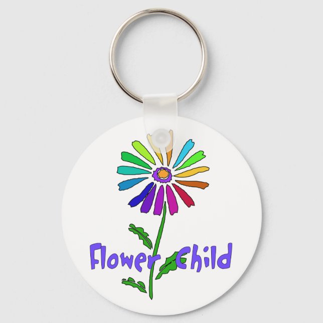 Flower Child Keychain (Front)